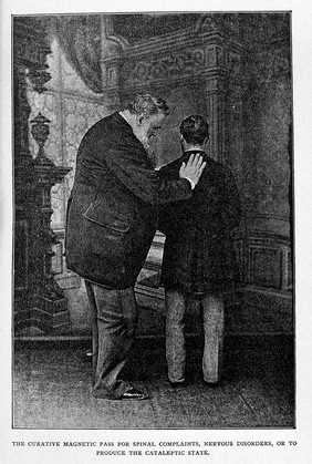 The magnetic and botanic family physician, and domestic practice of natural medicine : with illustrations showing various phases of mesmeric treatment, including full and concise instruction in mesmerism, curative magnetism, massage, and medical botany / by D. Younger.