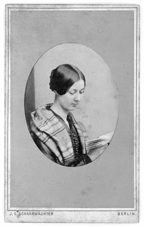 Portrait of F. Nightingale in her youth