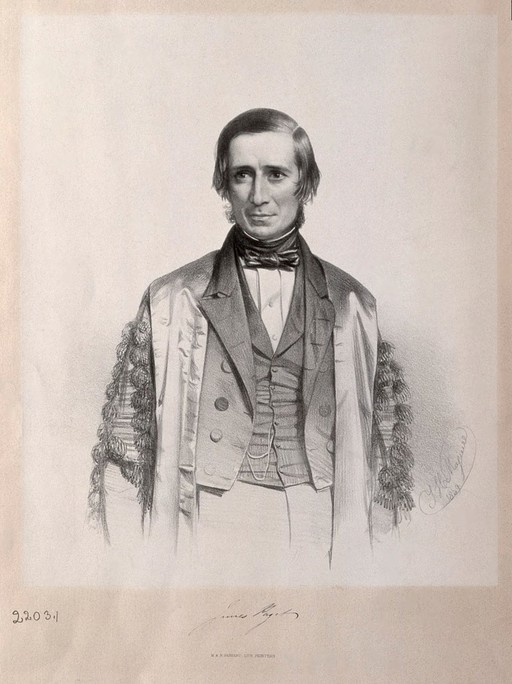 Lithograph: portrait of Sir James Paget