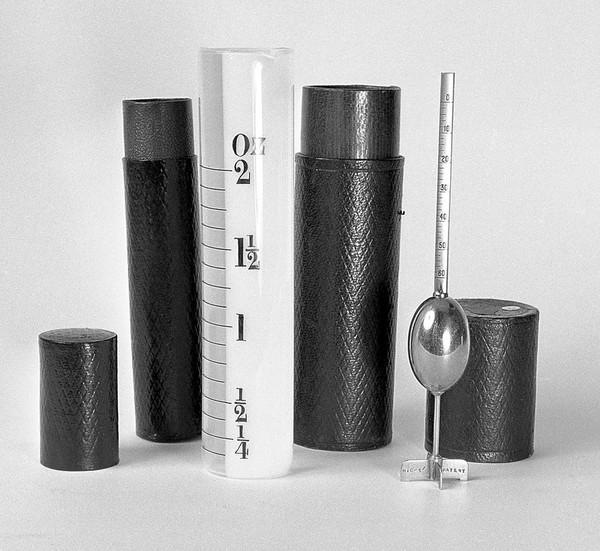 Apparatus for Urine Testing? Hick's papent -has Diabetes marked on brass stem.