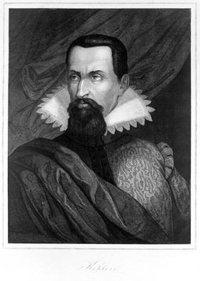 Johann Kepler. Line engraving by N. Dietz.