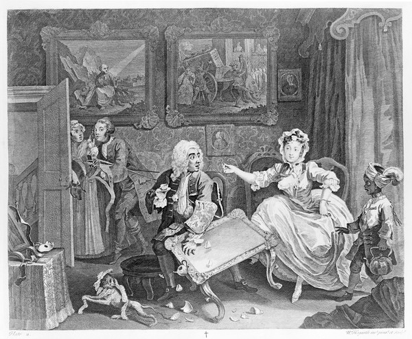 The works of William Hogarth, from the original plates restored by James Heath ... with the addition of many subjects not before collected: to which are prefixed, a biographical essay on the genius and productions of Hogarth, and explanations of the subjects of the plates / by John Nichols.