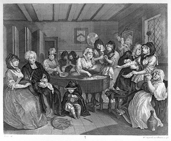 The works of William Hogarth, from the original plates restored by James Heath ... with the addition of many subjects not before collected: to which are prefixed, a biographical essay on the genius and productions of Hogarth, and explanations of the subjects of the plates / by John Nichols.