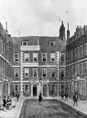 Farringdon Dispensary and Lying in Charity. Bartlett's Buildings, Holborn.