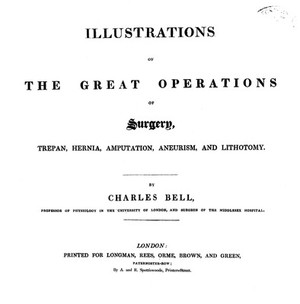 view title page of "Illustrations of the Great Operations of Surgery", 1820