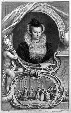 Portrait of Mary Queen of Scots by Houbraken, 1738