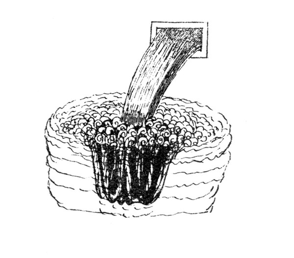 Sketches of hydrostatics after L. da Vinci