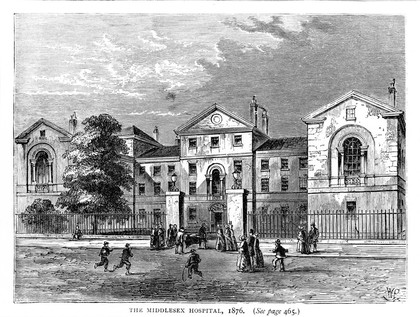 Middlesex Hospital, 1876.