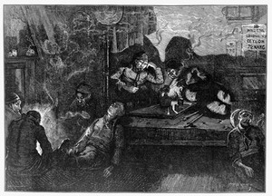 view Opium-den in the East End of London,1874