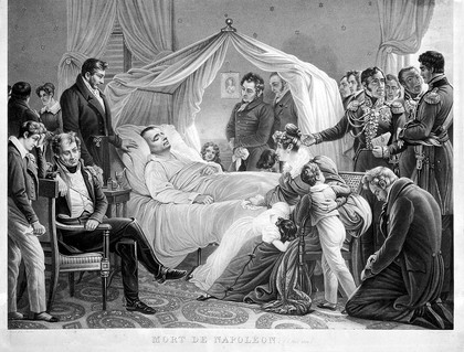 La Mort de Napoleon, 1821, at St. Helena.