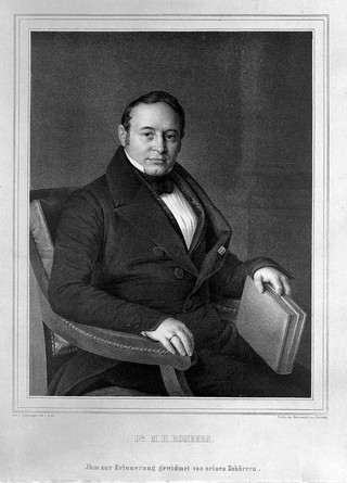 Moritz Heinrich Romberg. Lithograph by Wildt after J. Schlesinger.