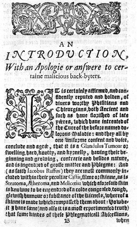 A right frutefull and approoved treatise, for the artificiall cure of that malady called in Latin Struma, and in English the Evill, cured by Kinges and Queenes of England / [William Clowes].