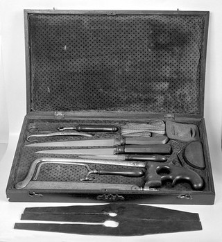 Amputation set, circa 1750.