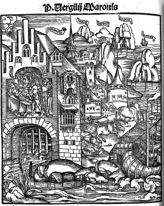 Opera Vergiliana docte et familiariter exposita: docte quidem Bucolica et Georgica a Servio, Donato, Mancinello et Probo nuper addito / cum adnotationibus Beroaldinis. Aeneis vero ab iisdem praeter Mancinellum et Probum et ab Augustino Datho in ejus principio: opusculorum praeterea quaedam ab Domitio Calderino. Familiariter vero omnia ... ab Jodoco Badio Ascensio ... Omnia ... et Aeneis: quoque tertius decimus a Mapheo Vegio liber: expolitissimis figuris et imaginibus illustrata.