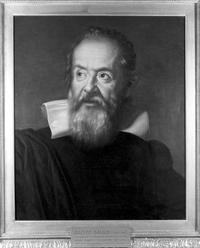 Galileo Galilei; copy from portrait by J. Sustermans in the Uffizi, Florence. 19th/20th century copy.