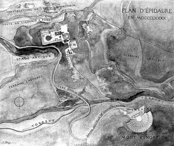 Epidaure, restauration & description des principaux monuments du sanctuaire d'Asclépios / relevés et restaurations par Alphonse Defrasse, texte par Henri Lechat.