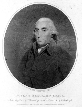 Joseph Black. Stipple engraving by J. Heath after H. Raeburn.