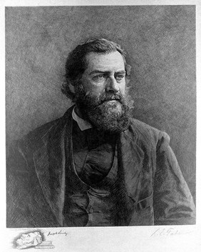 Joseph Leidy. Etching by L.E. Faber.