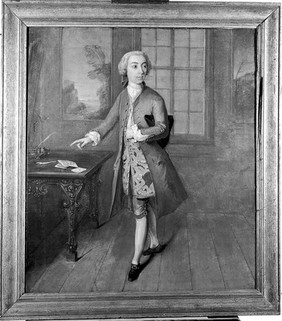 M0006612: 18th century man in a grey coat