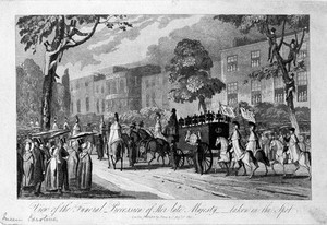 view Funeral procession of Queen Caroline.