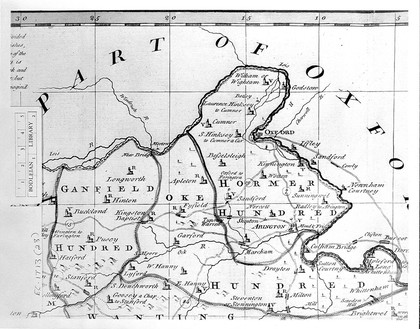 Map of Oxford; Thomas Willis