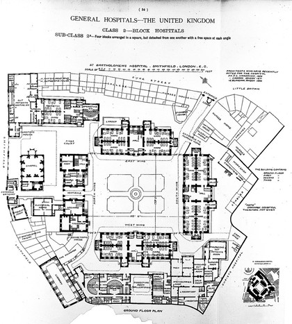 Hospitals and asylums of the world : their origin, history, construction, administration, management, and legislation; with plans of the chief medical institutions accurately drawn to a uniform scale, in addition to those of all the hospitals of London in the jubilee year of Queen Victoria's reign / by Henry C. Burdett.