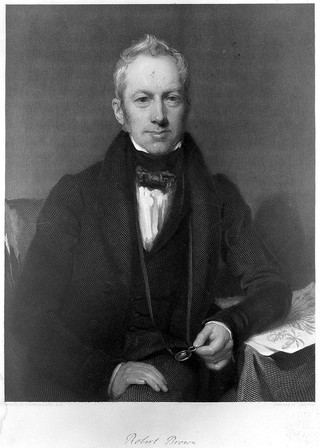 Robert Brown. Line engraving by C. Fox, 1837, after H. W. Pickersgill.