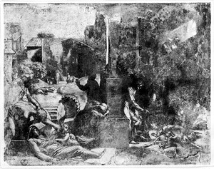 view Plague scene after Raphael