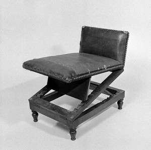 view Gout stool attributed to George Hepplewhite