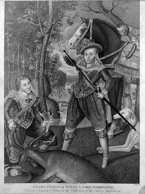 view Henry, Prince of Wales with Lord Harrington