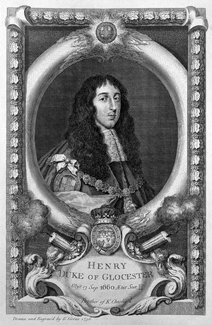 view Portrait of Henry Duke of Gloucester, son of Charles I, after anonymous dated 1660