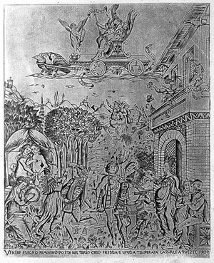 Venus [Aphrodite]: the Callipygian Venus. Engraving by F. Piranesi