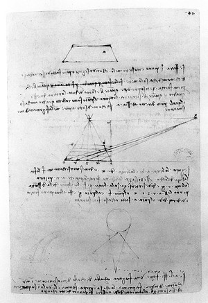 view L. da Vinci manuscript notebooks MS A