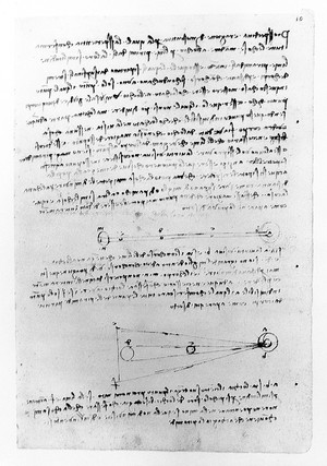 view L. da Vinci manuscript notebooks MS A