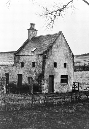 view Watch-house at Lumphanan graveyard, Aberdeenshire.