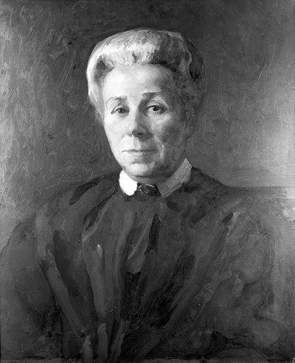 A woman, previously designated as Elizabeth Garrett Anderson or Isabel Thorne. Oil painting.