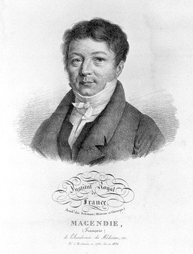 François Magendie. Lithograph by J. Boilly.