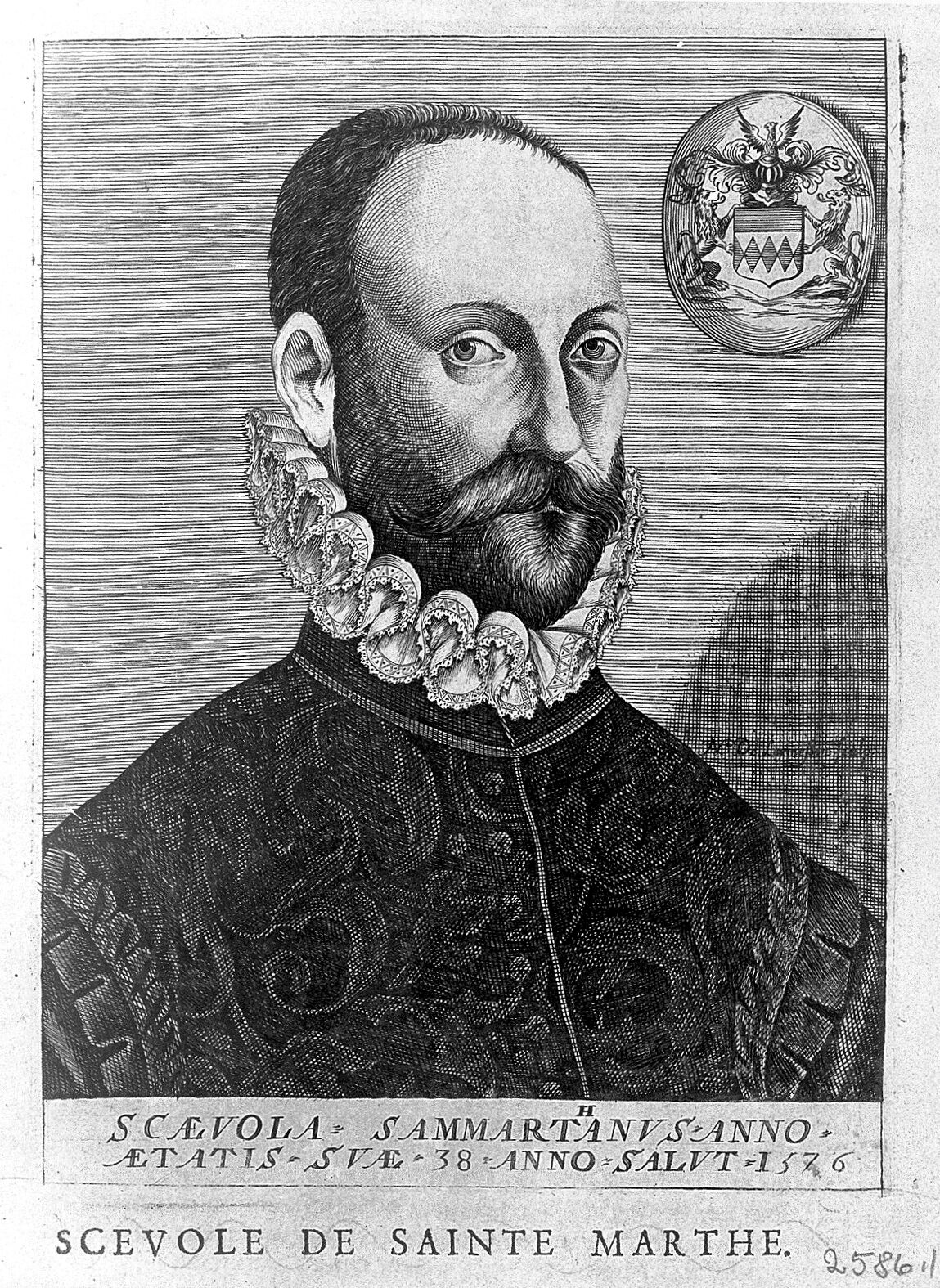 Portrait of S. SainteMarthe by Larmessin, c.1682 Collection