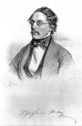 J. Florian Heller. Lithograph by J. Kriehuber, 1856.