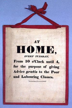 view H.H. Hickman's reception card from his surgery.