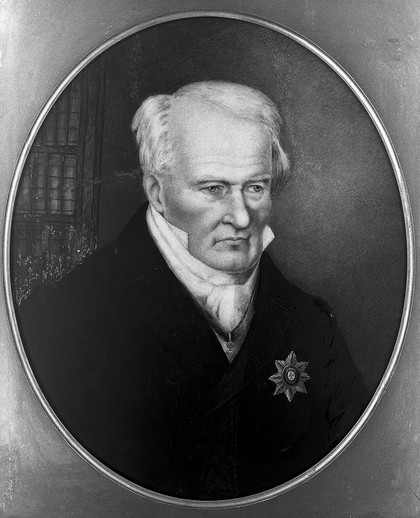 Friedrich Heinrich Alexander von Humboldt (1769-1859). Oil painting after Samuel Friedländer.