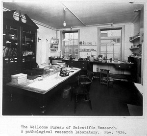 view Pathological research laboratory, W.B.S.R., 1926