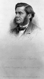 Thomas Henry Huxley. Line engraving by C. H. Jeens, 1874, after Elliott & Fry.