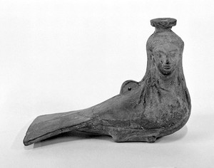 view Vase, in the shape of a siren.