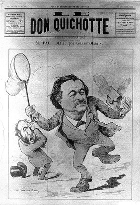 Caricature of Paul Bert (1833-1886)