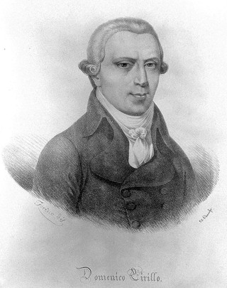 Domenico Cirillo. Lithograph by Bianchi after Forino.