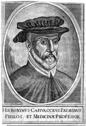 Hieronymus Capivaccius. Line engraving by H. David, 1630.