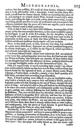 Micrographia: or some physiological descriptions of minute bodies made by magnifying glasses. With observations and inquiries thereupon / By R. Hooke.