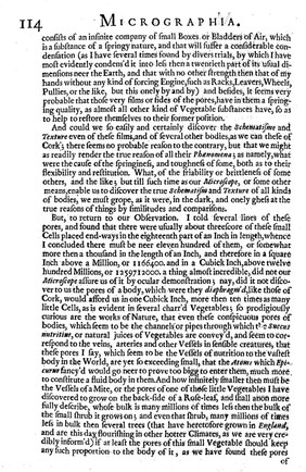 Micrographia: or some physiological descriptions of minute bodies made by magnifying glasses. With observations and inquiries thereupon / By R. Hooke.