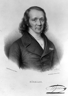 Pierre Salomon Ségalas. Lithograph by Z. Belliard, 1843.